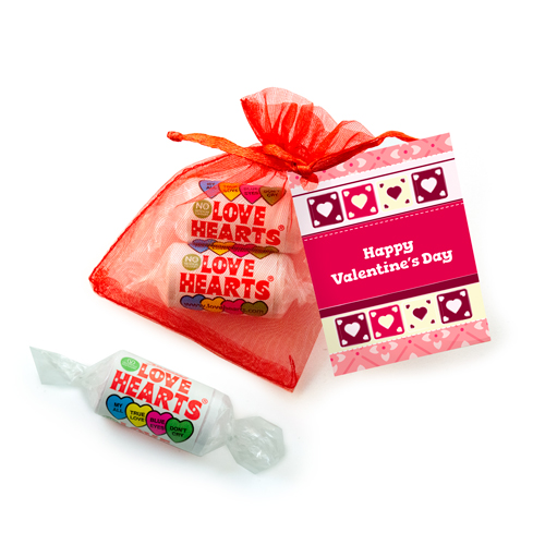 Promotional Organza Bag - Love Hearts